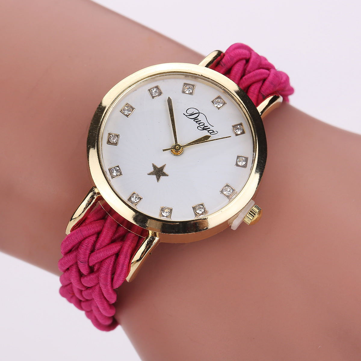 Multicolor Woven Ladies Watch