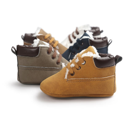 Winter Baby Boys Suede Leather Sneakers