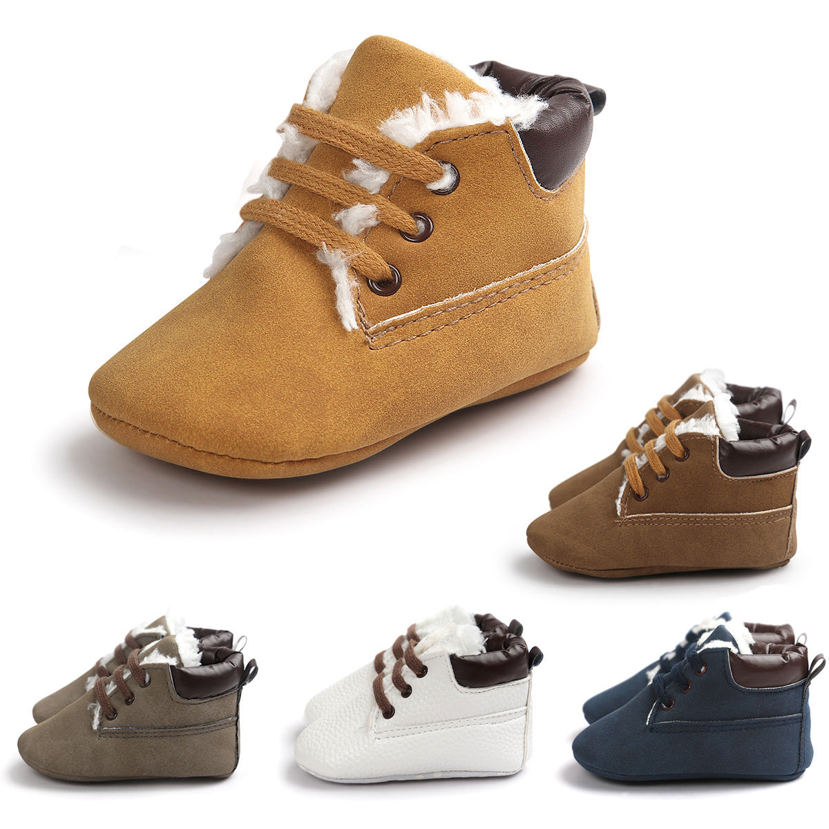 Winter Baby Boys Suede Leather Sneakers