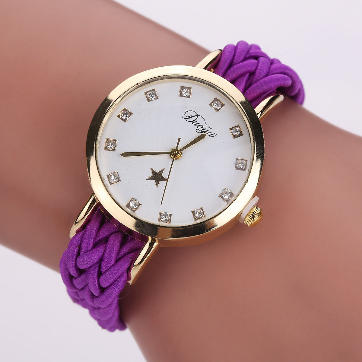 Multicolor Woven Ladies Watch