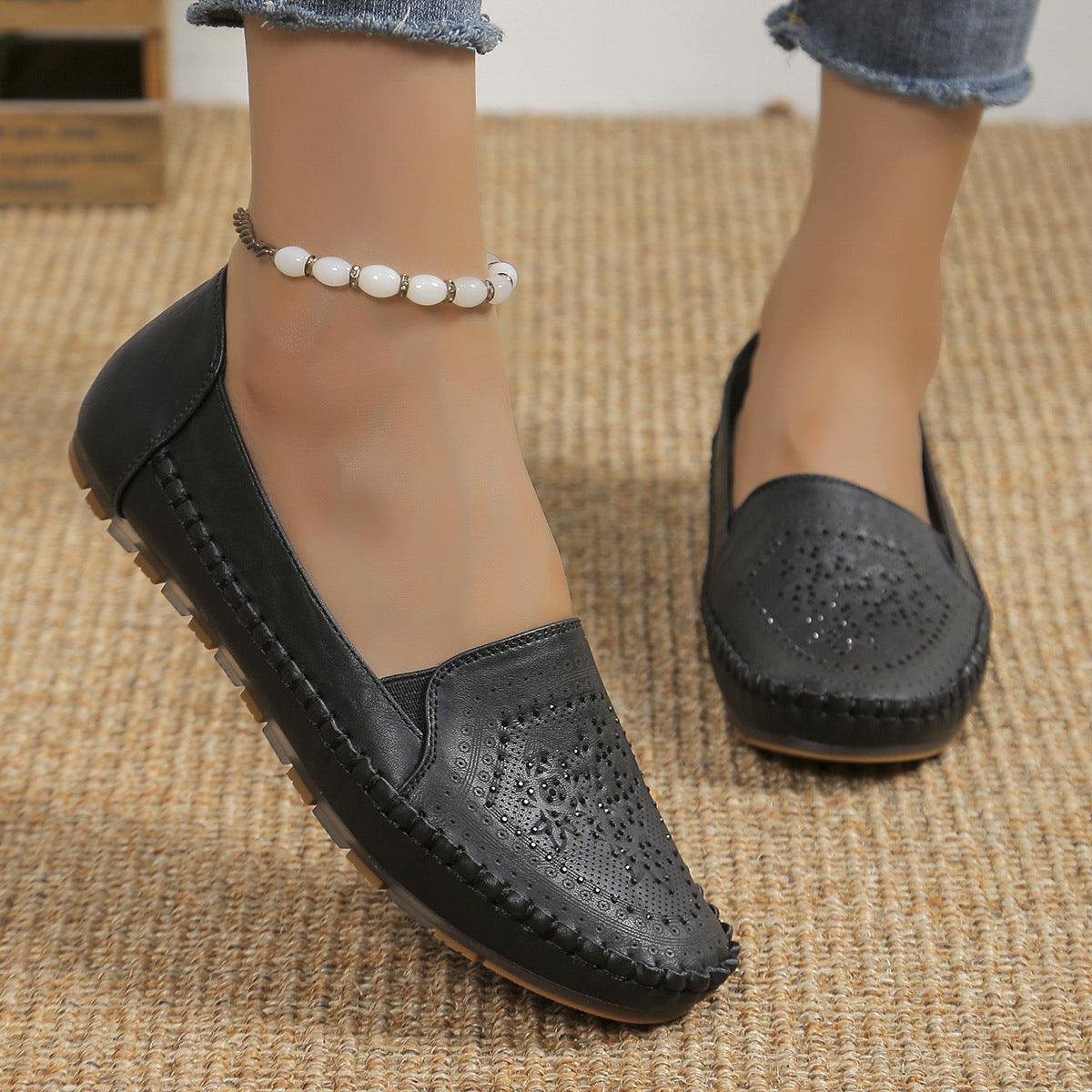 Handmade Stitching Gommino Casual Women’s Shoes